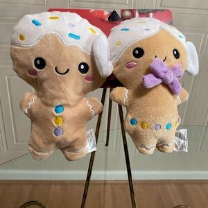 Holiday Dog Toy Christmas Doggie With Santa’s Hat And With Squeaker  Dog Toy 15”